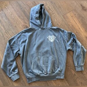 Retrofit Men's Gray Hoodie with White Logo